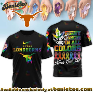 Texas Longhorns Premium NCAA Fight Cancer In All Colors 3D Tshirt, Hoodie, Sweatshirt