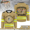 Vegas Golden Knights Premium NHL Snoopy Firefighter Hockey Jersey