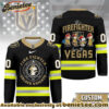 Vegas Golden Knights Premium NHL Snoopy Firefighter Hockey Jersey
