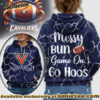 Virginia Cavaliers Premium NCAA Messy Bun Game On 3D Hoodie, Sweatshirt, Tshirt