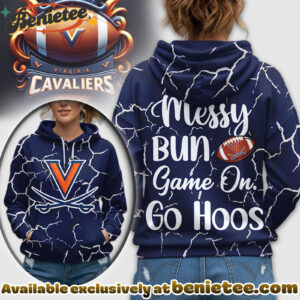 Virginia Cavaliers Premium NCAA Messy Bun Game On 3D Hoodie, Sweatshirt, Tshirt