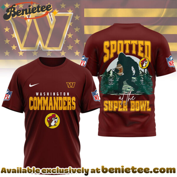 Washington Coanders Premium NFL Spotted at the Super Bowl 3D Tshirt, Sweatshirt, Hoodie