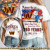 Washington Commanders Premium NFL America God Shed His Grace On Thee Women Tshirt, Hoodie, Sweatshirt