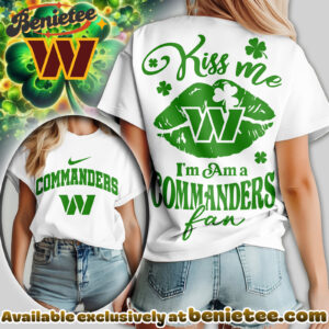 Washington Commanders Premium NFL Kiss Me St. Patricks Day Women Tshirt, Hoodie, Sweatshirt