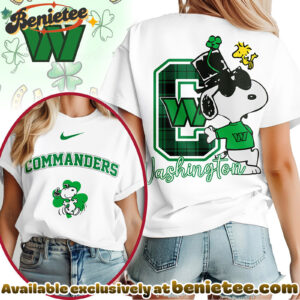 Washington Commanders Premium NFL Snoopy St Patricks Day Tshirt, Hoodie, Sweatshirt