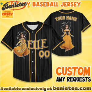 Witch Princess Belle Baseball Jersey, Disney Jersey, Anime Jersey