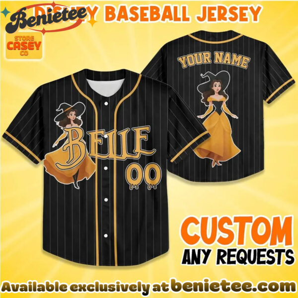 Witch Princess Belle Baseball Jersey, Disney Jersey, Anime Jersey