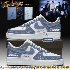 ATEEZ GOLDEN HOUR Part4 Signature - Shoes Air Force 1 - Ver 8