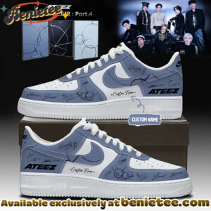 ATEEZ GOLDEN HOUR Part4 Signature - Shoes Air Force 1 - Ver 4