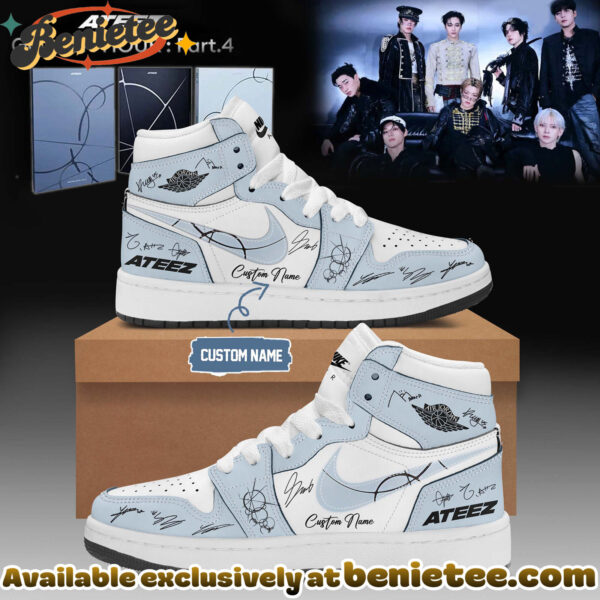 ATEEZ GOLDEN HOUR Part4 Signature - Shoes Air Jordan 1 - Ver 7