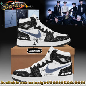 ATEEZ GOLDEN HOUR Part4 Signature - Shoes Air Jordan 1 - Ver 3