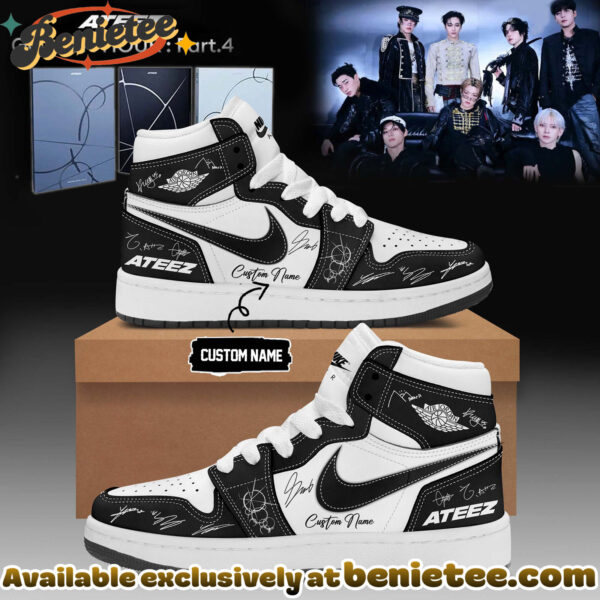ATEEZ GOLDEN HOUR Part4 Signature - Shoes Air Jordan 1 - Ver 8