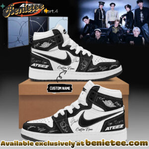 ATEEZ GOLDEN HOUR Part4 Signature - Shoes Air Jordan 1 - Ver 8