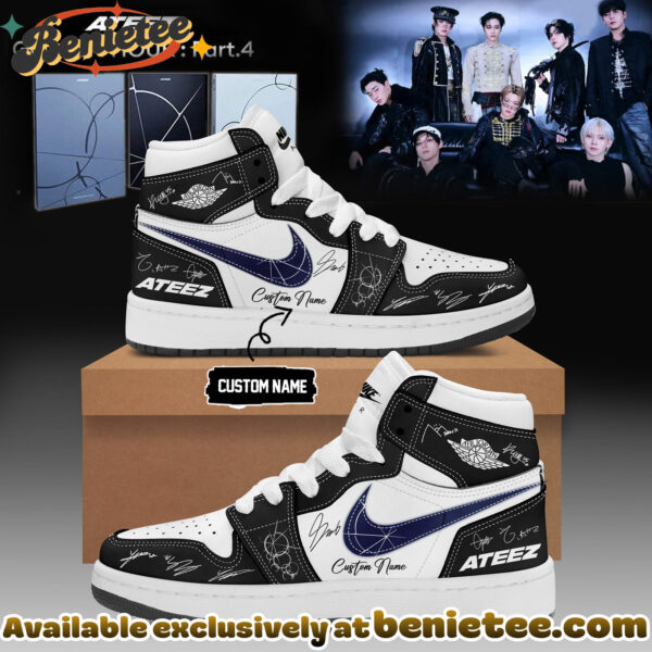 ATEEZ GOLDEN HOUR Part4 Signature - Shoes Air Jordan 1 - Ver 5