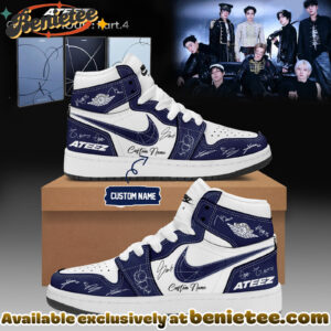 ATEEZ GOLDEN HOUR Part4 Signature - Shoes Air Jordan 1 - Ver 9