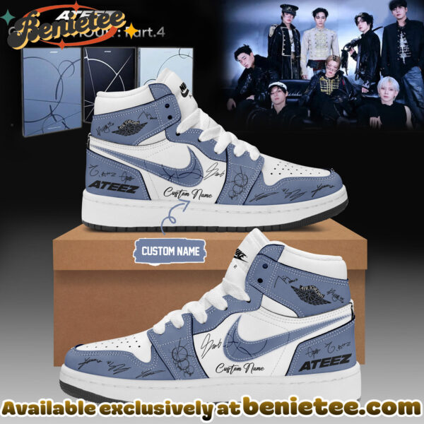 ATEEZ GOLDEN HOUR Part4 Signature - Shoes Air Jordan 1 - Ver 6