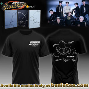 ATEEZ GOLDEN HOUR Part4 Signature - Tshirt, Hoodie, Sweatshirt - Ver 5