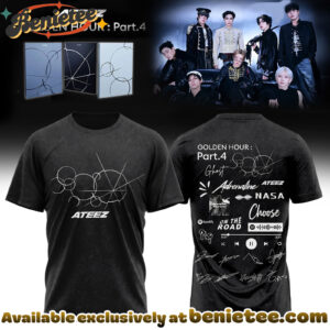 ATEEZ GOLDEN HOUR Part4 Signature - Tshirt, Hoodie, Sweatshirt - Ver 8