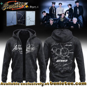 ATEEZ GOLDEN HOUR Part4 Signature - Zip Hoodie - Ver 3