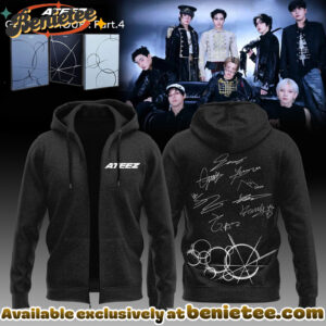 ATEEZ GOLDEN HOUR Part4 Signature - Zip Hoodie