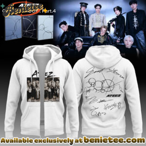 ATEEZ GOLDEN HOUR Part4 Signature - Zip Hoodie - Ver 7