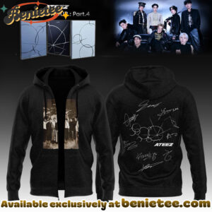 ATEEZ GOLDEN HOUR Part4 Signature - Zip Hoodie - Ver 11