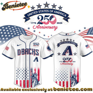 All Team MLB ARI Diamondbacks special Americas 250th Anniversary Limited Edition Jersey