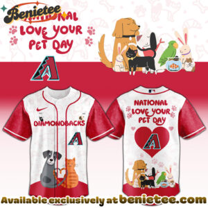 All Team MLB ARI Diamondbacks special National Love Your Pet Day Limited Edition Jersey