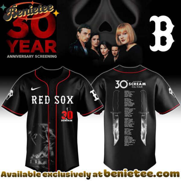 All Team MLB BR Sox x Scream Kill Tour 30 Year Memory Jersey Limited Edition + Selling Out Fast