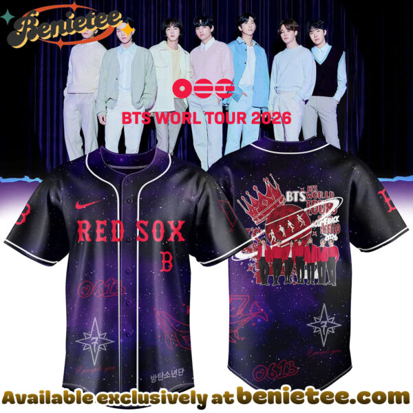 All Team MLB BTS World Tour 2026 x Boston Red Sox Exclusive Baseball Jersey