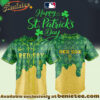 All Team MLB Boston Red Sox St Patricks Day Jersey - Lucky Gold Drip Edition