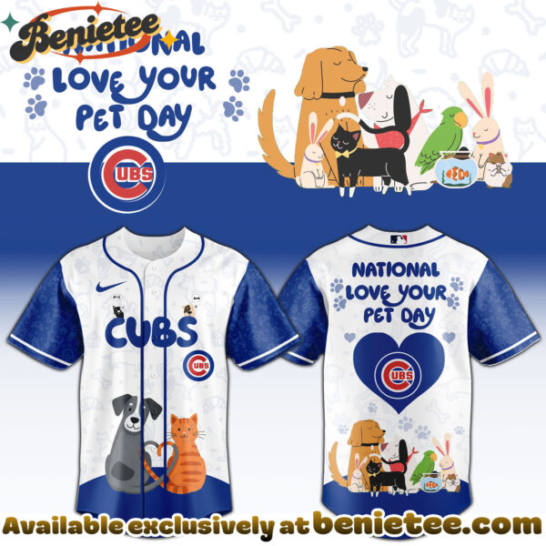 All Team MLB CHC Cubs special National Love Your Pet Day Limited Edition Jersey