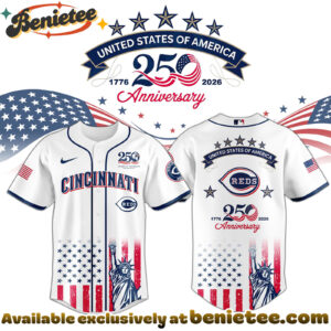 All Team MLB CIN Reds special Americas 250th Anniversary Limited Edition Jersey