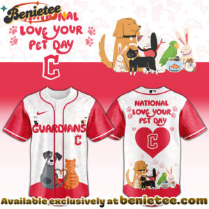 All Team MLB CLE Guardians special National Love Your Pet Day Limited Edition Jersey