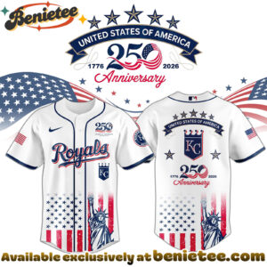 All Team MLB KC Royals special Americas 250th Anniversary Limited Edition Jersey