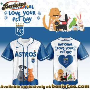 All Team MLB KC Royals special National Love Your Pet Day Limited Edition Jersey