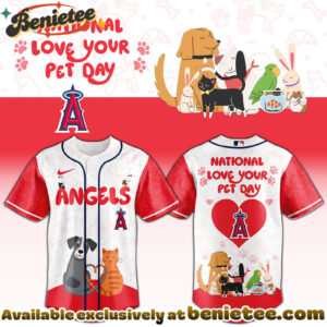 All Team MLB LA Angels special National Love Your Pet Day Limited Edition Jersey
