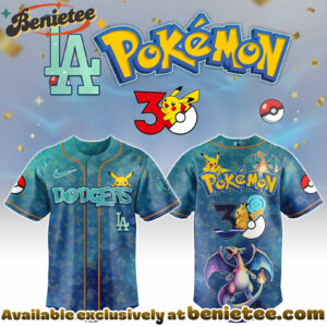 All Team MLB LA Dodgers x Pokemon Day Jersey Limited Edition + Selling Out Fast