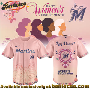 All Team MLB MIA Marlins special Womens History Month Limited Edition Jersey