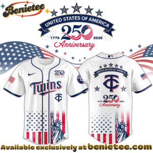 All Team MLB MIN Twins special Americas 250th Anniversary Limited Edition Jersey