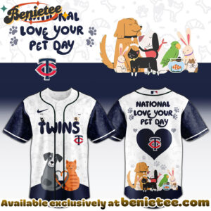 All Team MLB MIN Twins special National Love Your Pet Day Limited Edition Jersey
