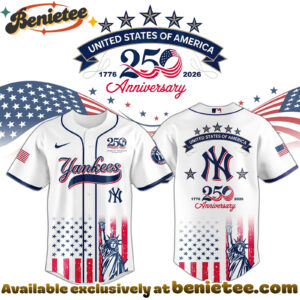 All Team MLB NY Yankees special Americas 250th Anniversary Limited Edition Jersey