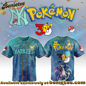 All Team MLB NY Yankees x Pokemon Day Jersey Limited Edition + Selling Out Fast