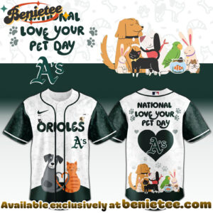 All Team MLB OAK Athletics special National Love Your Pet Day Limited Edition Jersey