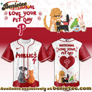All Team MLB PHI Phillies special National Love Your Pet Day Limited Edition Jersey