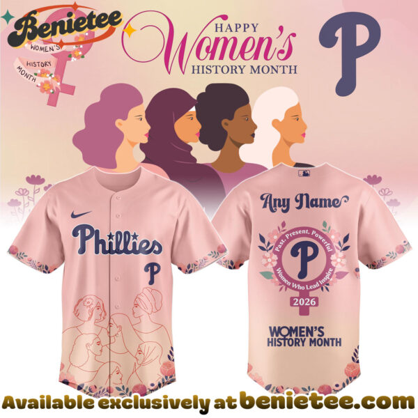 All Team MLB PHI Phillies special Womens History Month Limited Edition Jersey