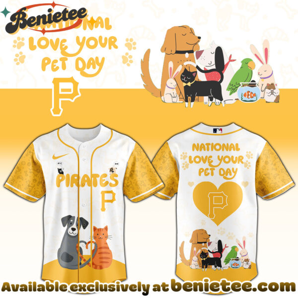 All Team MLB PIT Pirates special National Love Your Pet Day Limited Edition Jersey