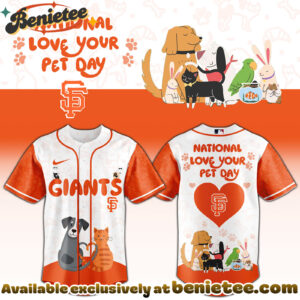 All Team MLB SF Giants special National Love Your Pet Day Limited Edition Jersey