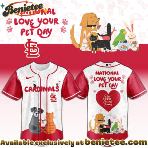 All Team MLB STL Cardinals special National Love Your Pet Day Limited Edition Jersey