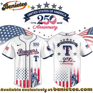 All Team MLB TEX Rangers special Americas 250th Anniversary Limited Edition Jersey